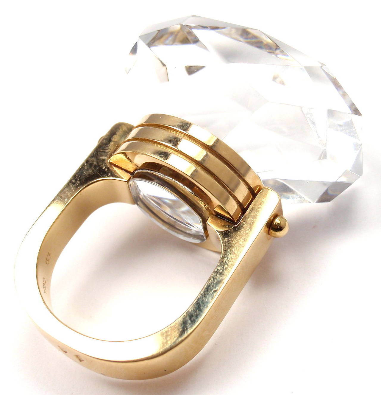 Women's Baccarat The Bouchons de Carafe Yellow Gold Ring