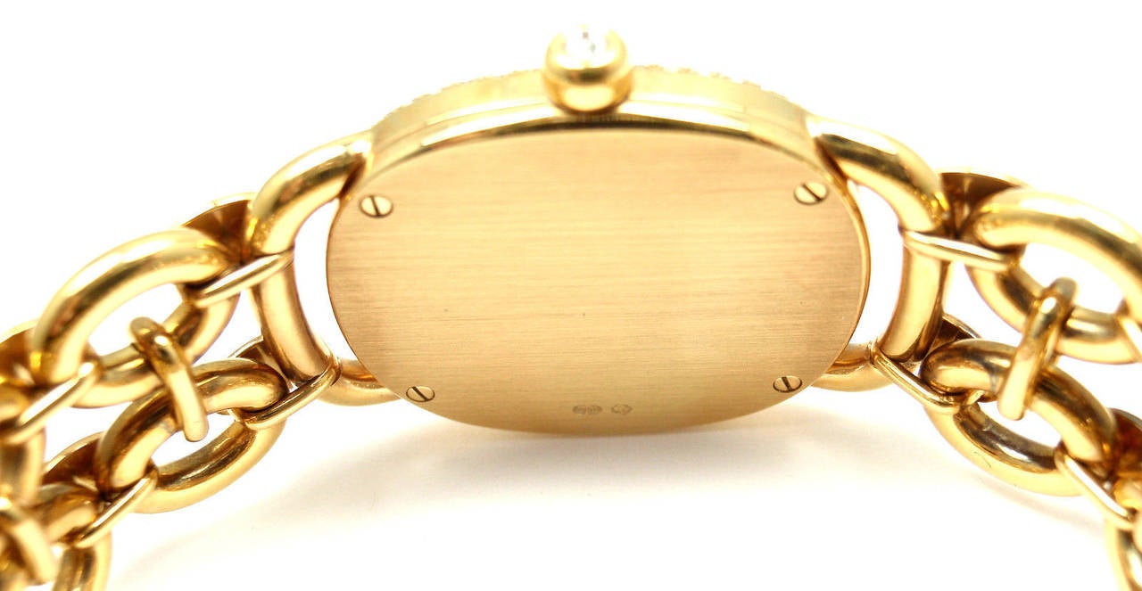 Women's Patek Philippe Lady's Yellow Gold and Diamond Golden Ellipse Wristwatch Ref 4831