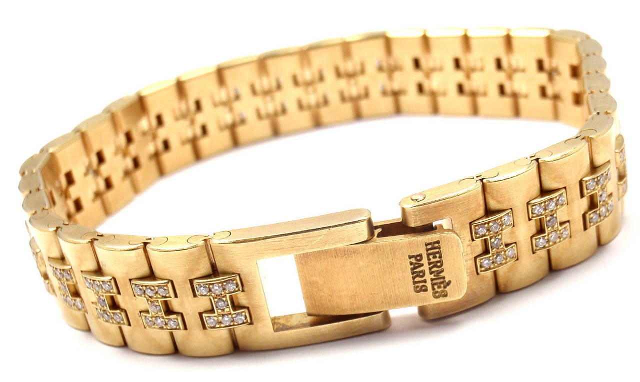 hermes paris gold bracelet