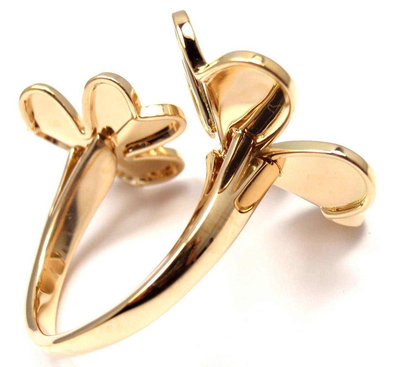 Women's Van Cleef & Arpels Frivole Diamond Gold Between The Finger Ring