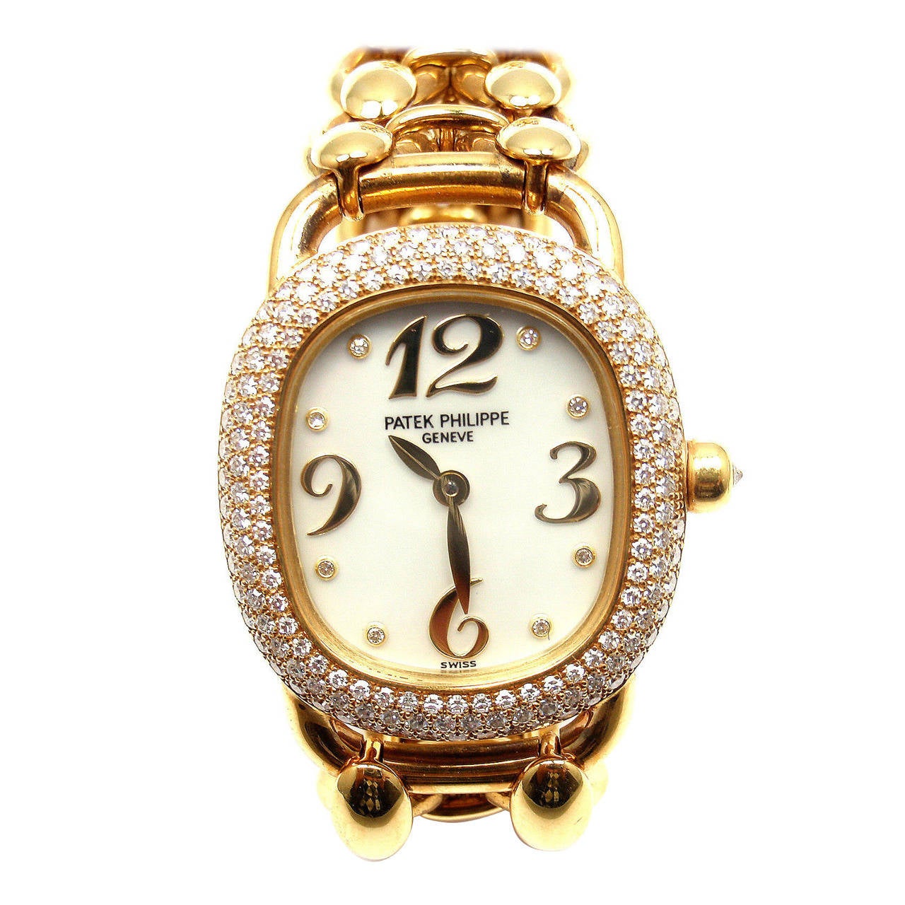 Patek Philippe Lady's Yellow Gold and Diamond Golden Ellipse Wristwatch Ref 4831