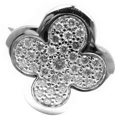Van Cleef & Arpels Pure Alhambra Diamond Gold Ring 8