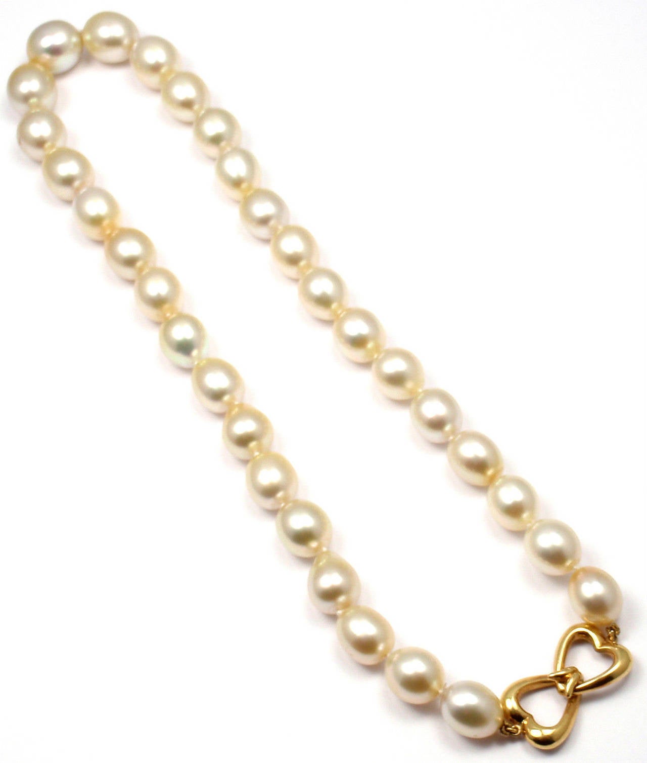 Andrew Clunn Golden Tahitian Pearl Yellow Gold Necklace For Sale 3