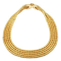 Ilias Lalaounis Helen of Troy 5 Row Bead Yellow Gold Necklace