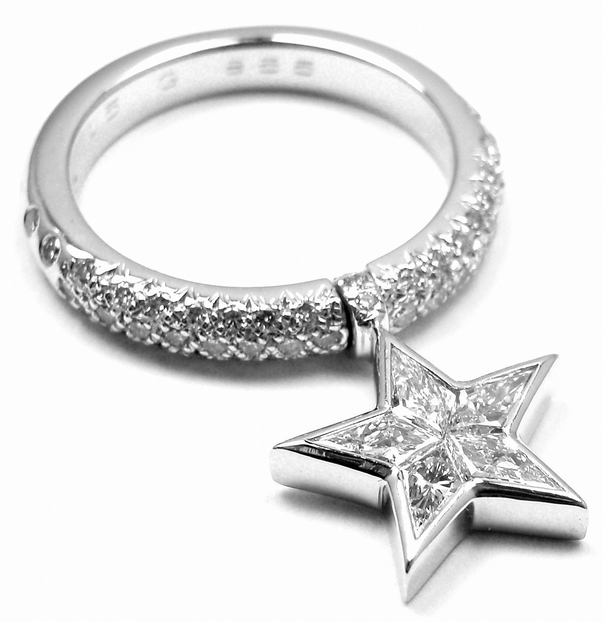 chanel star diamond ring