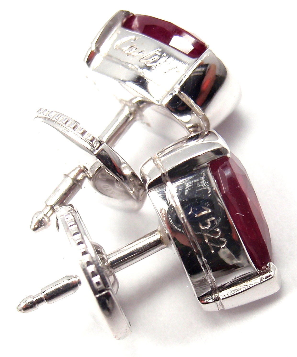 cartier ruby earrings