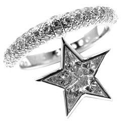 Chanel Comete Diamond Gold Star Ring at 1stDibs  chanel star diamond ring, comete  ring, star chanel
