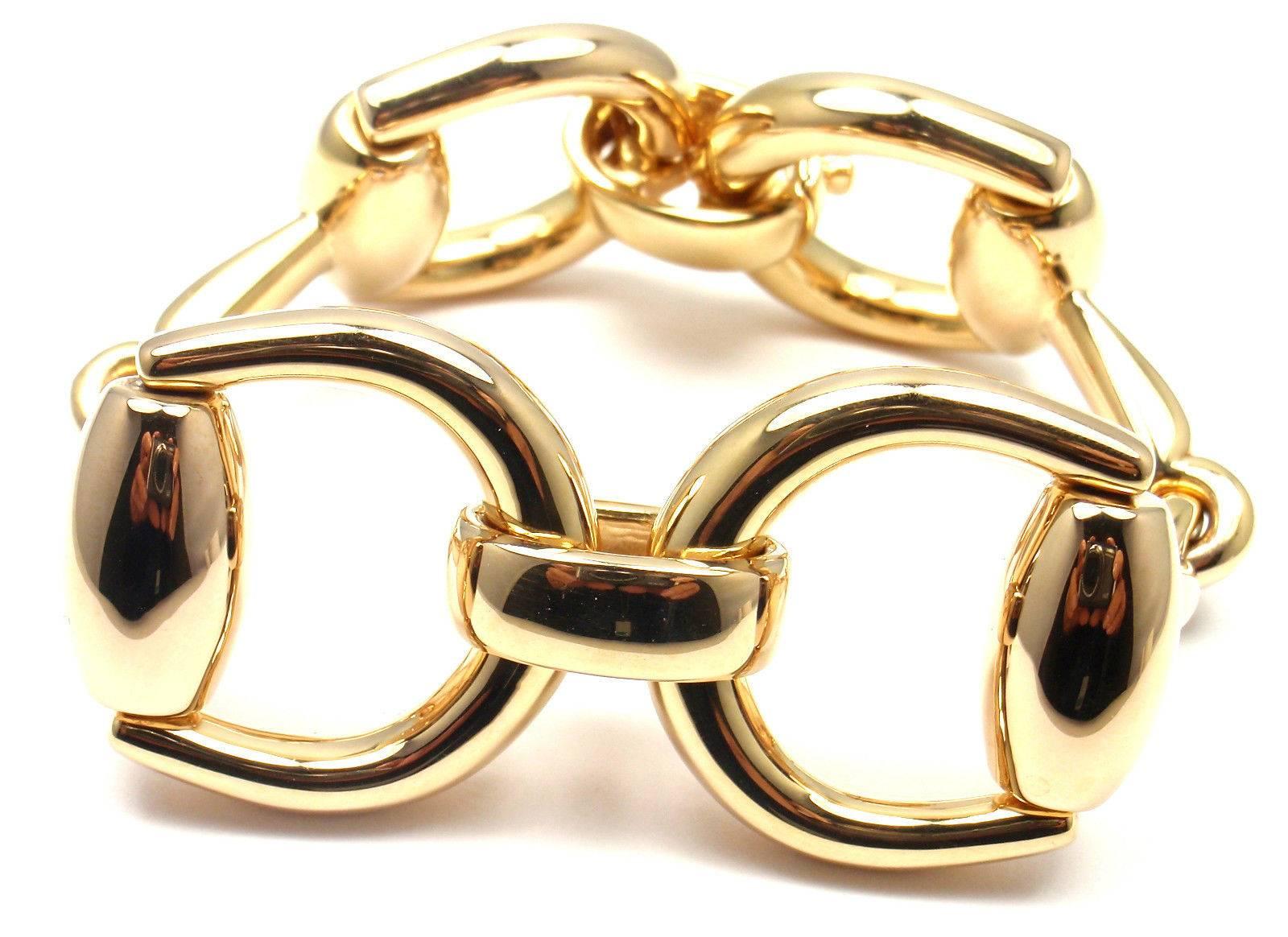gucci gold horsebit bracelet
