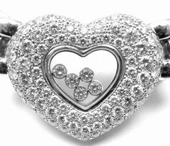 Chopard Diamant Gold Happy Diamonds Herz Halskette