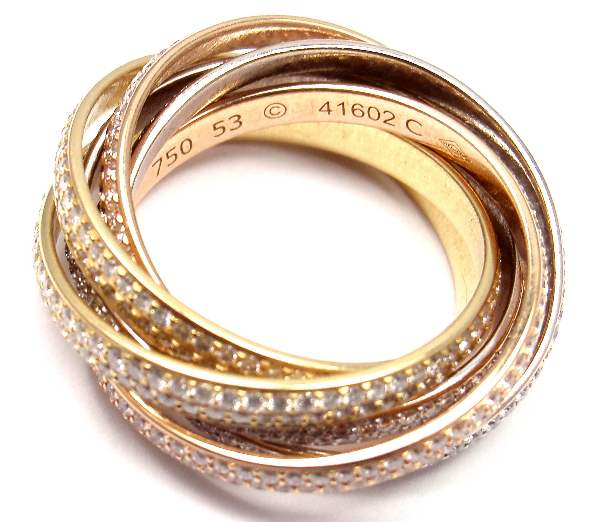 cartier three band ring