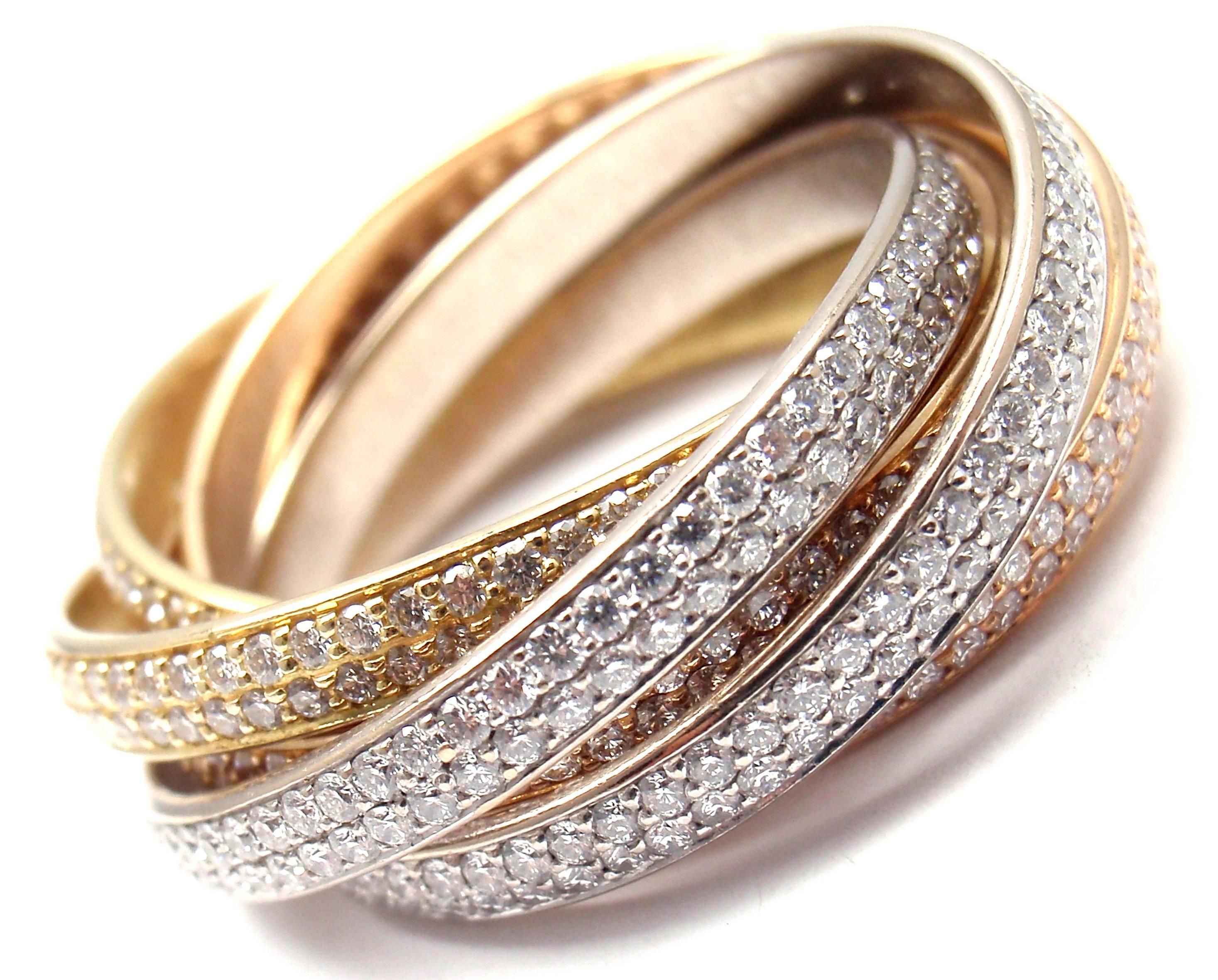 cartier three color ring