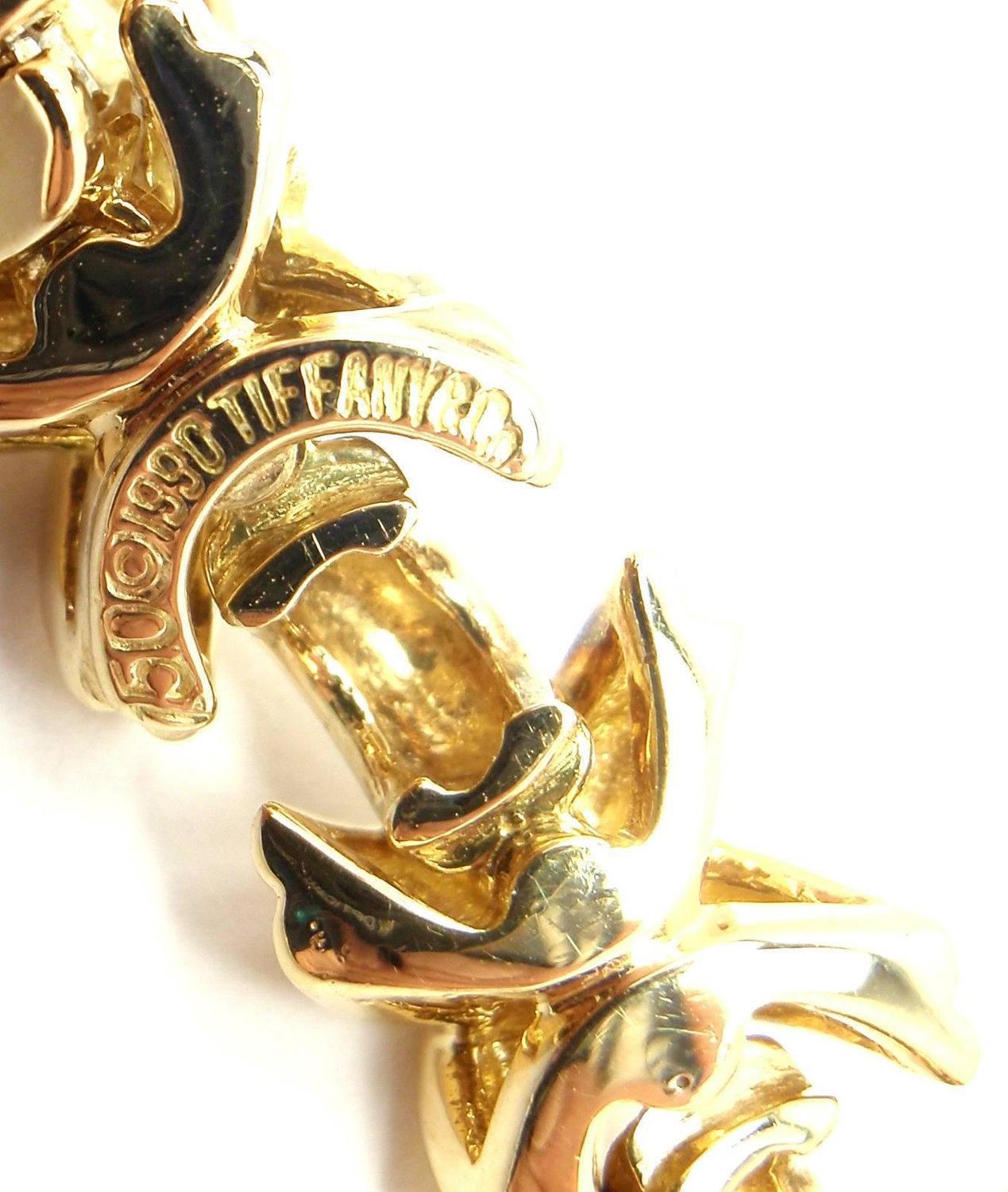 Tiffany and Co. Signature X Diamond Gold Necklace For Sale at 1stdibs