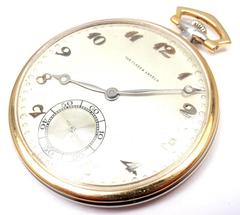 Van Cleef & Arpels Tissot Yellow and White Gold Pocket Watch