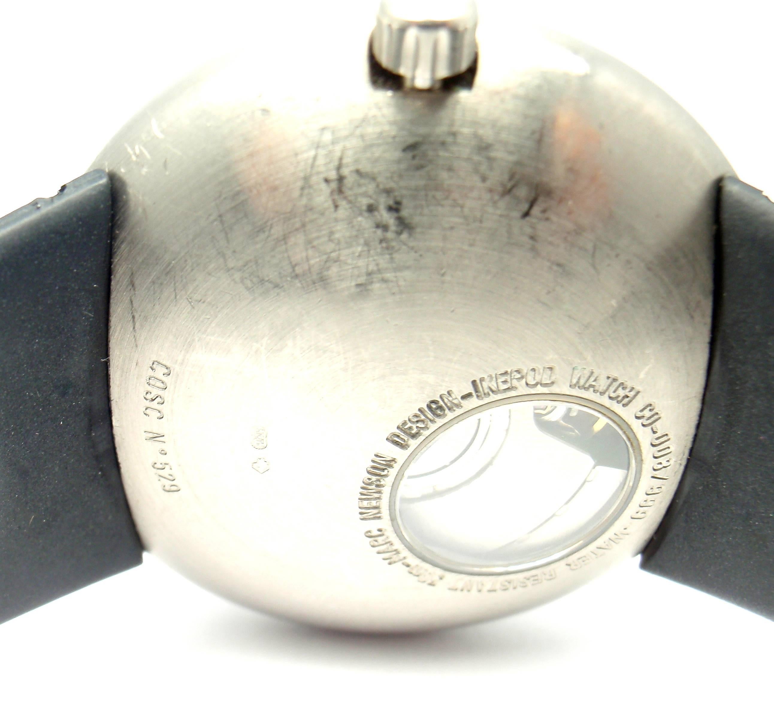 Ikepod by Marc Newson Diamond Automatic Isopode Dual Time White Gold Watch 1