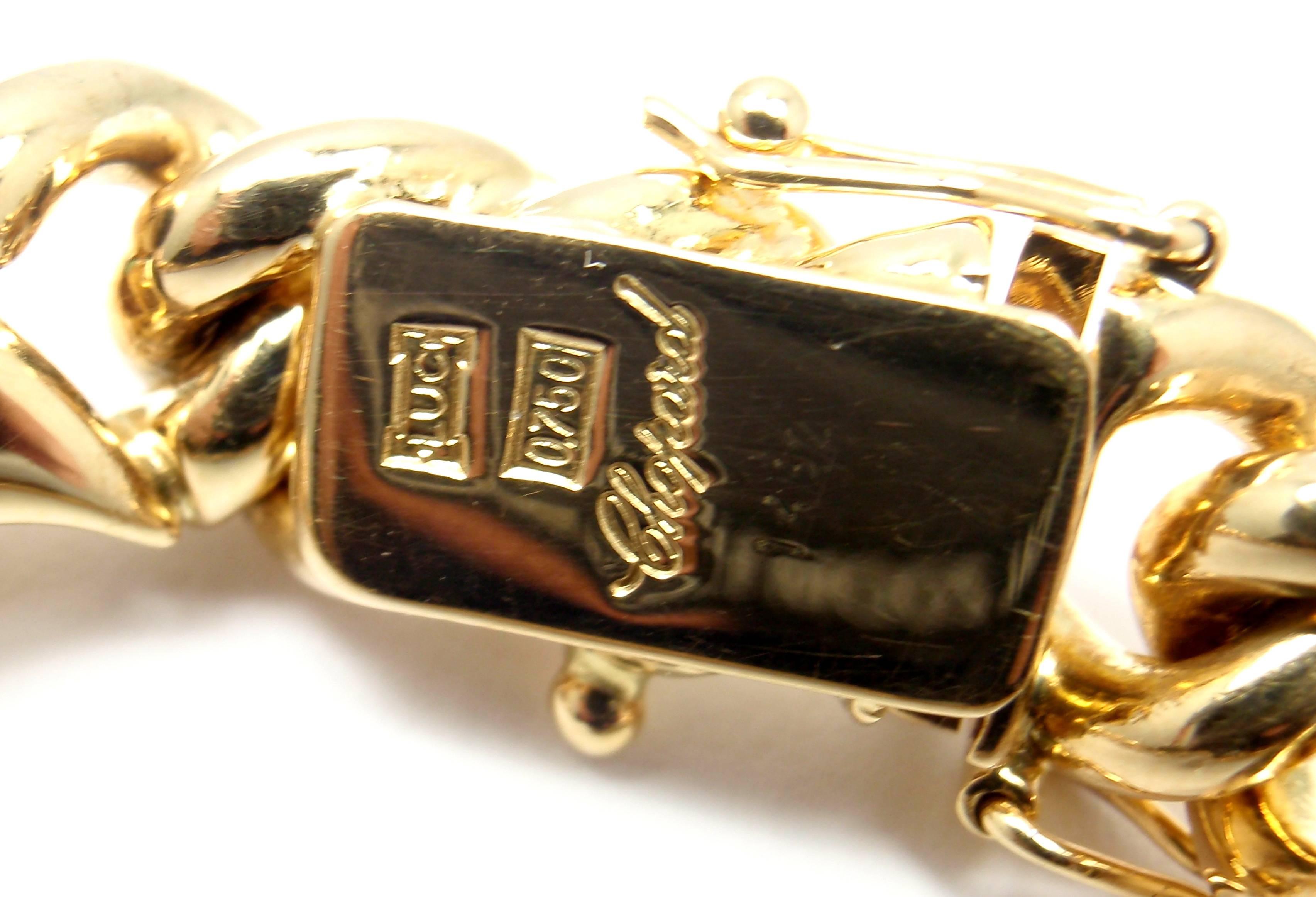 Chopard Casmir Amethyst Tourmaline Diamond Gold Link Bracelet For Sale 4
