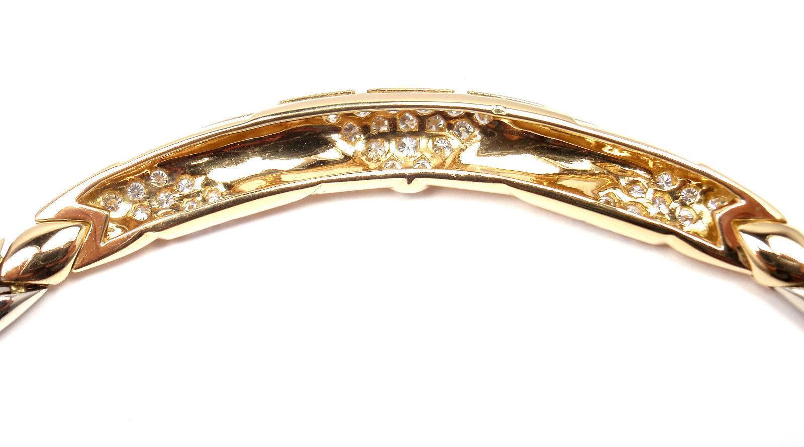 Cartier Diamond Two Color Gold Necklace 1