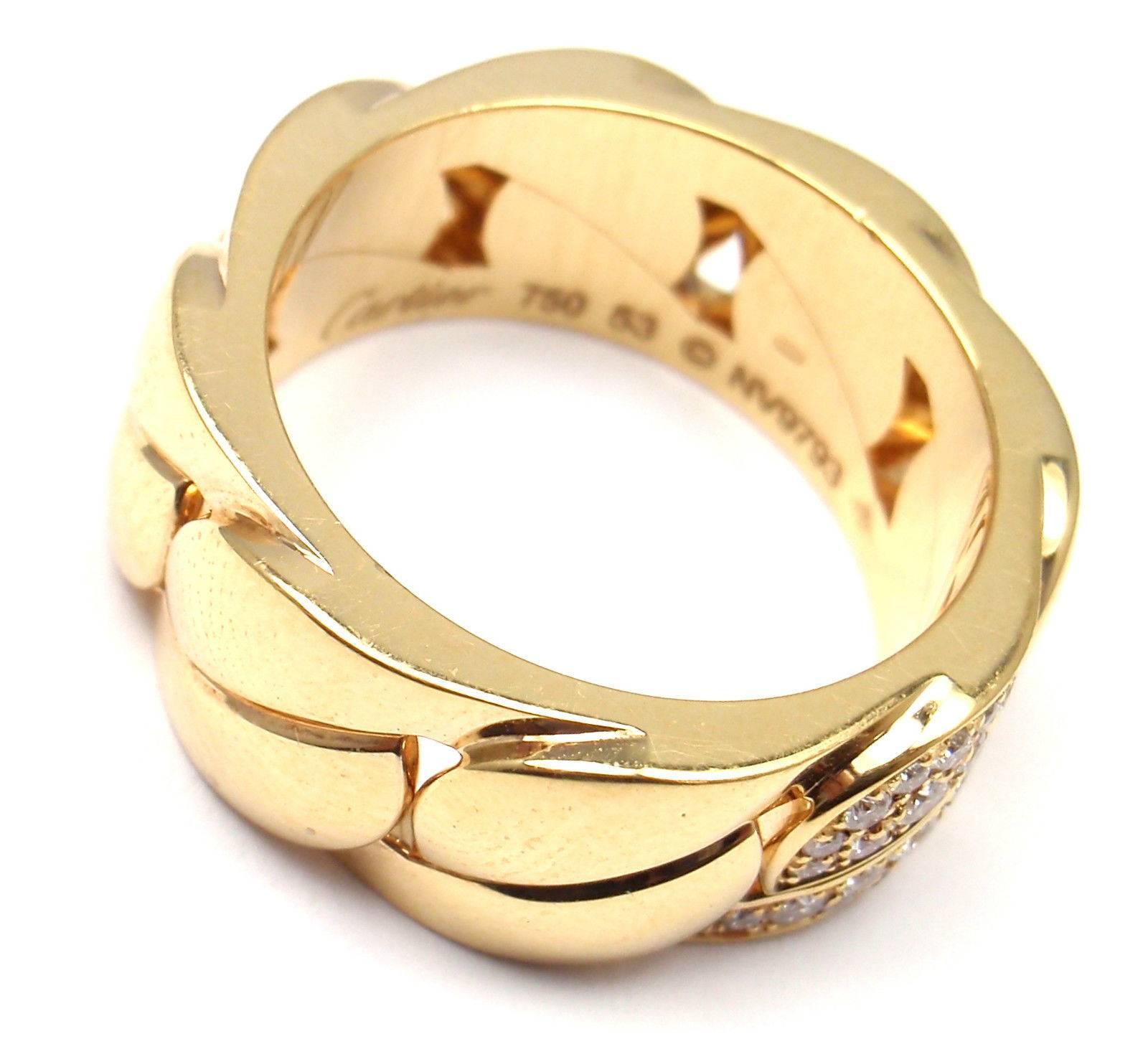  Cartier La Dona Bague jonc en or et diamants Unisexe 