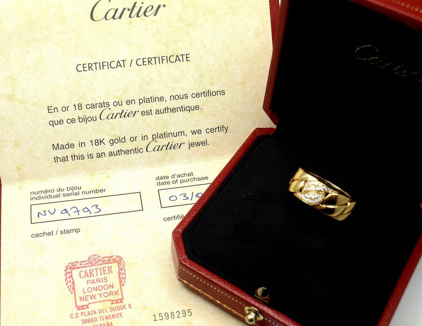 Cartier La Dona Bague jonc en or et diamants 1