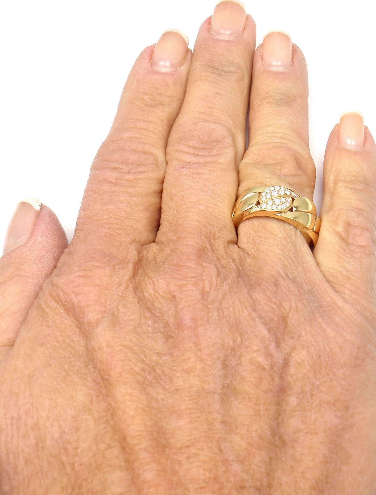 Cartier La Dona Bague jonc en or et diamants 4