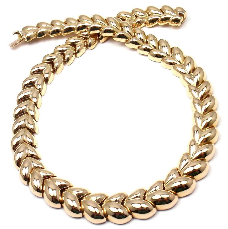 Tiffany and Co. France Gold Necklace at 1stDibs