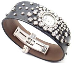 Van Cleef & Arpels Lady's White Gold Diamond Rosee Quartz Wristwatch
