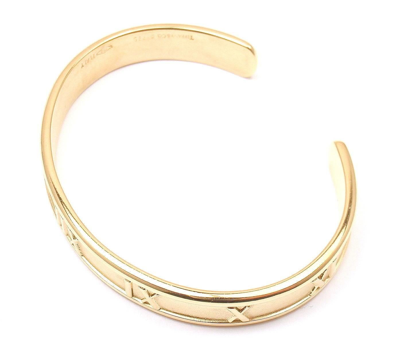 18k Yellow Gold Atlas Cuff Bangle Bracelet by Tiffany & Co. 

Details: 
Length 6.5