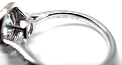 Tiffany & Co. Soleste 1::25 Karat Aquamarin Diamant Platin Ring