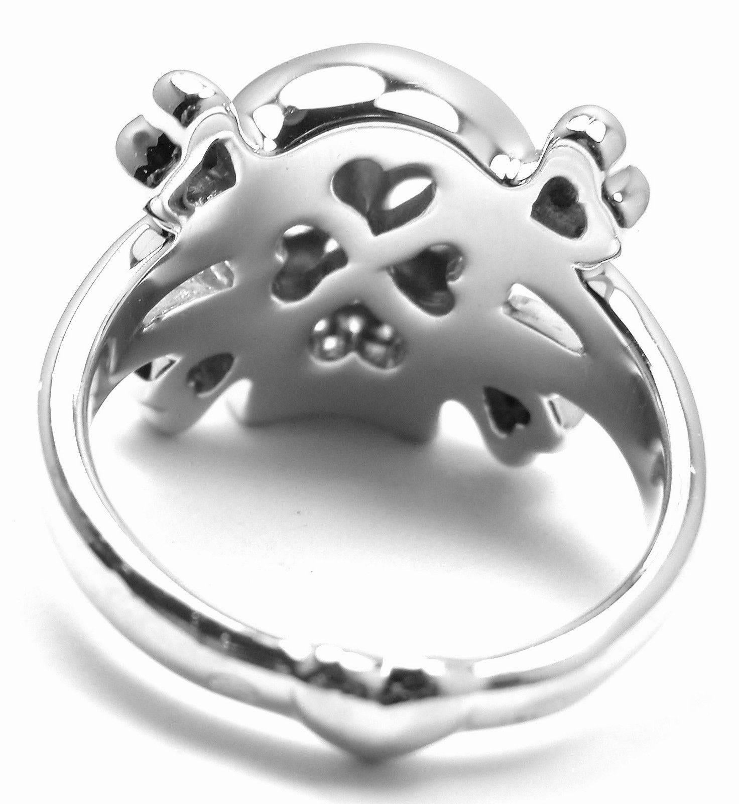 Christian Dior Tete de Mort Diamond Gold Skull Ring In New Condition In Southampton, PA