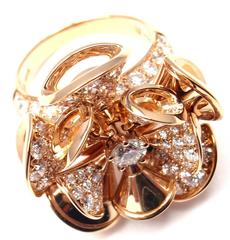 Bulgari Diva Dream 3.15 Carats Diamonds Gold Ring