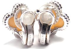 Van Cleef & Arpels Pink Opal Gold Earrings