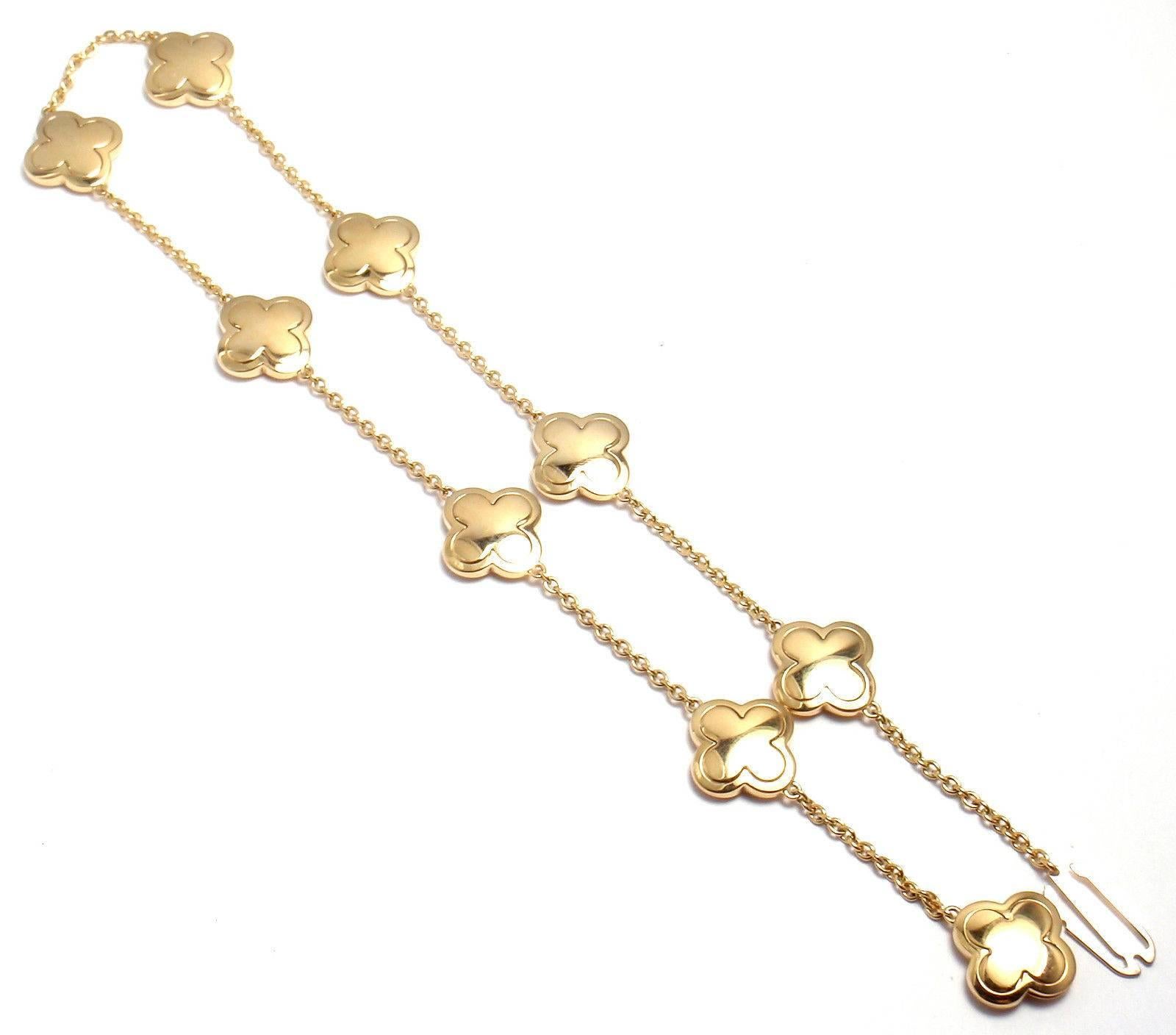 Women's or Men's Van Cleef & Arpels Pure Alhambra Gold Necklace