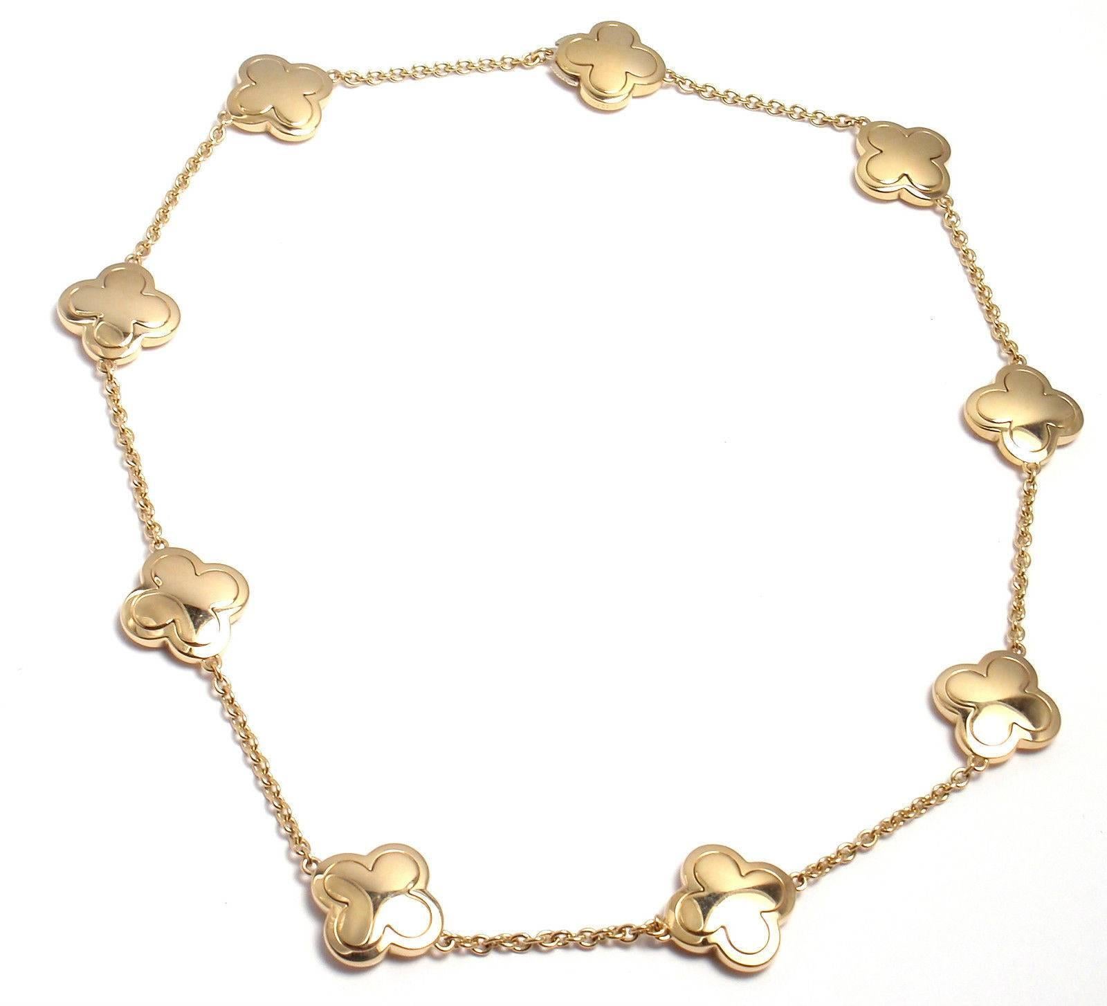 Van Cleef & Arpels Pure Alhambra Gold Necklace 2