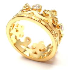 Carrera Y Carrera Mi Princes Spanish Crown Gold Band Ring