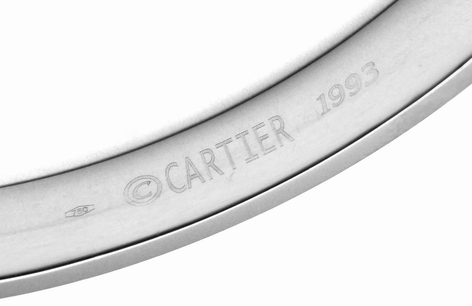 Cartier Love White Gold Bangle Bracelet  1