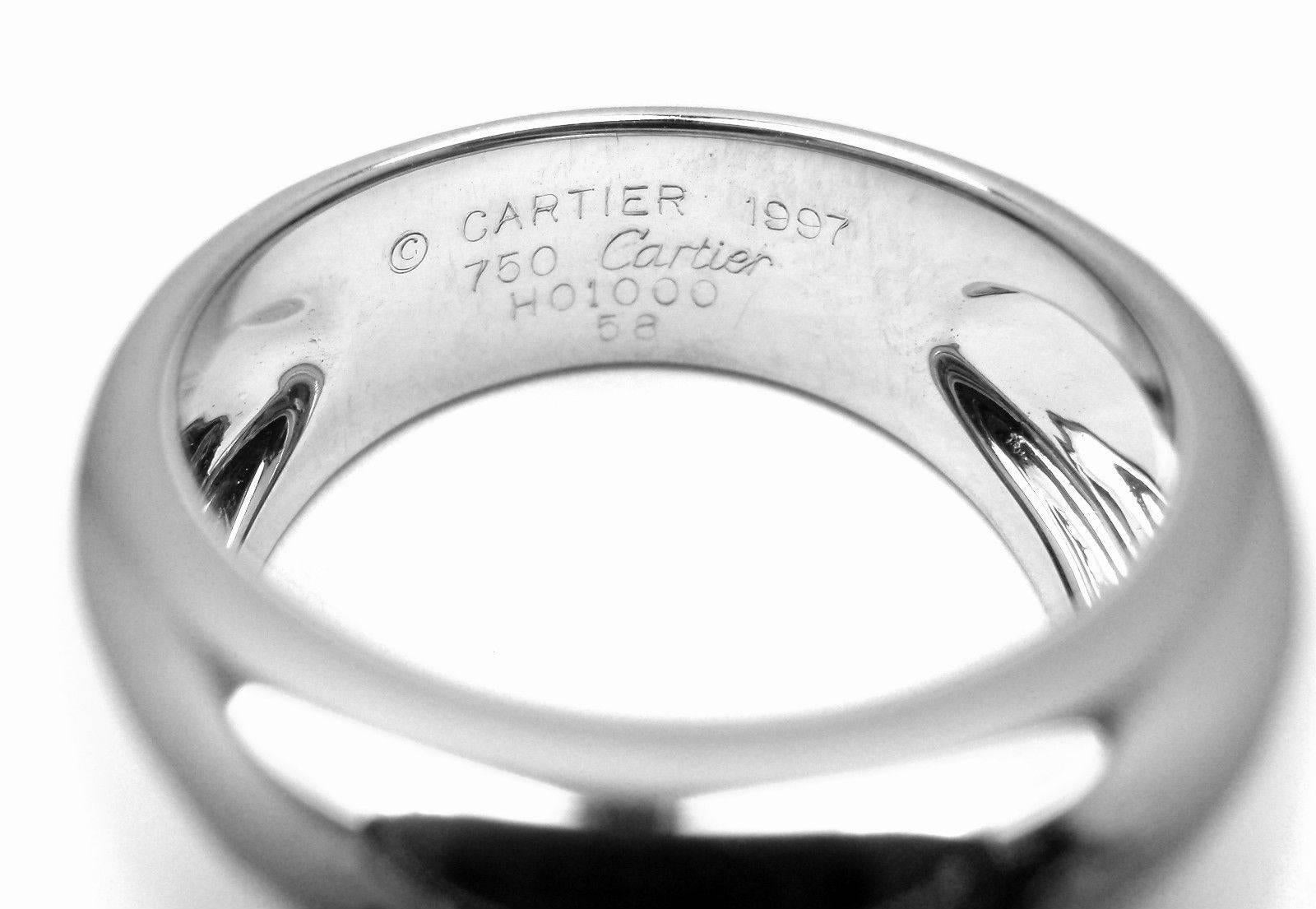 Cartier Nouvelle Vague Wide Gold Band Ring 1