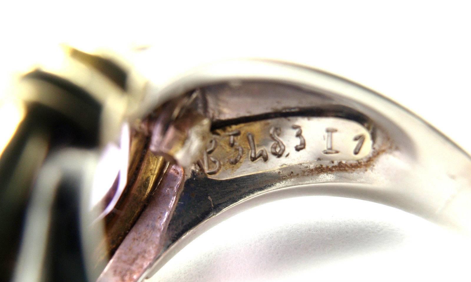 Women's or Men's Van Cleef & Arpels Amethyst Citrine Two Color Gold Ring