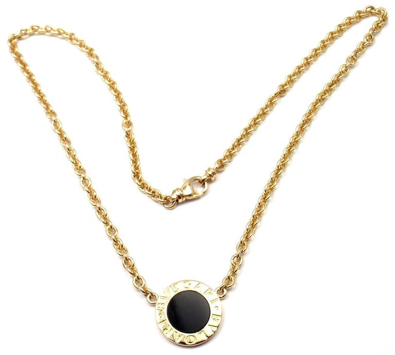 bvlgari black onyx necklace