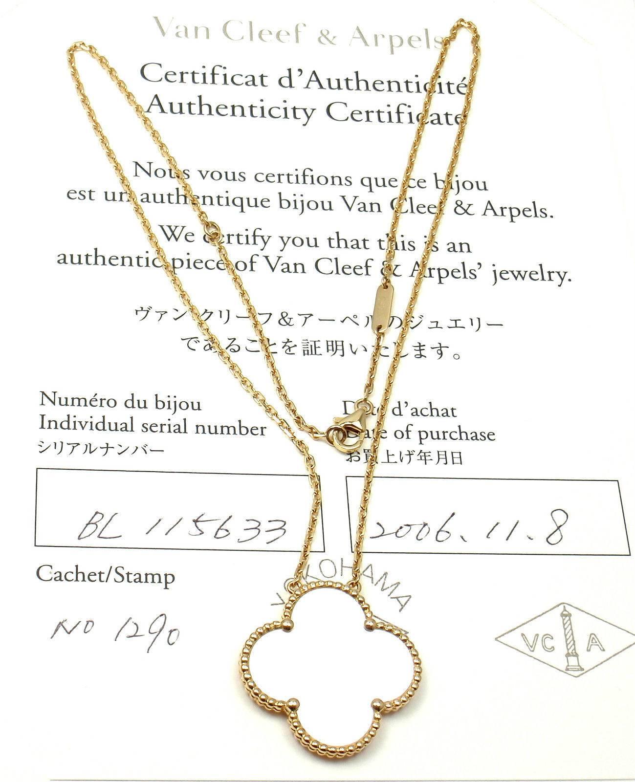 van cleef magic alhambra necklace