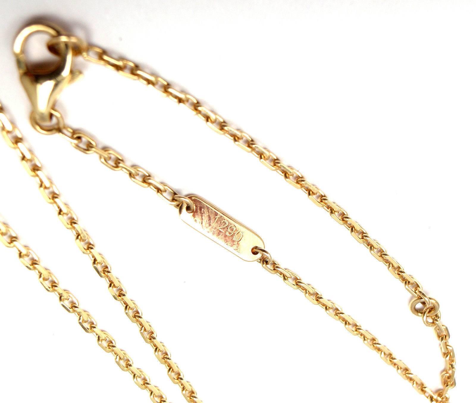 Van Cleef & Arpels Magic Alhambra Mother Of Pearl Gold Pendant Necklace 3