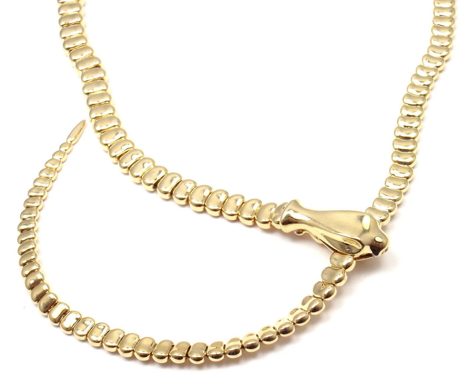 Women's or Men's Tiffany & Co. Elsa Peretti Snake Lariat Gold Necklace