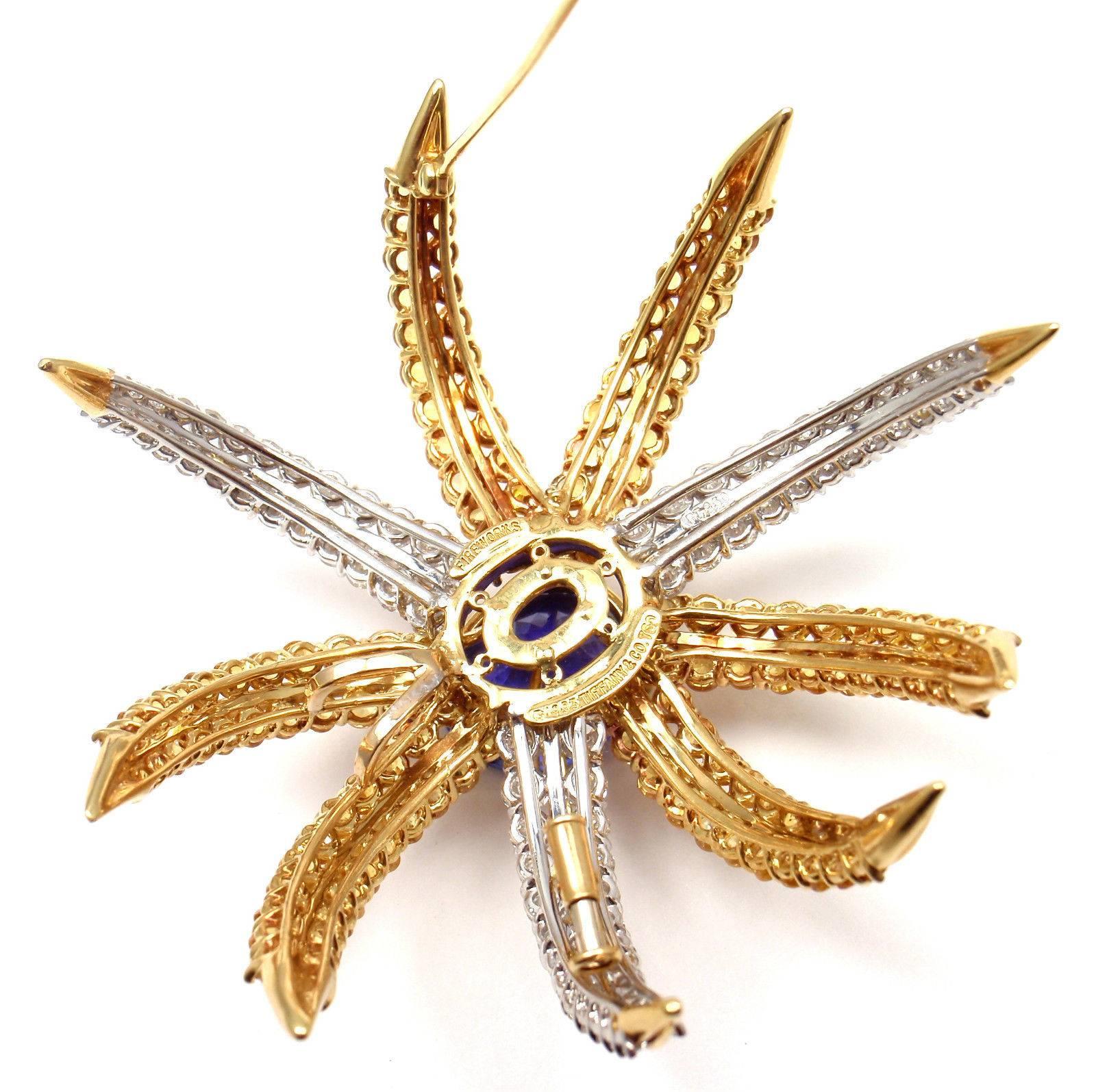 tiffany fireworks brooch