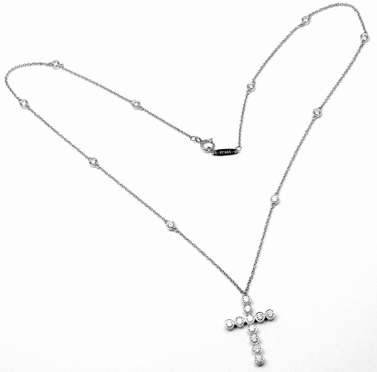 tiffany and co diamond cross necklace