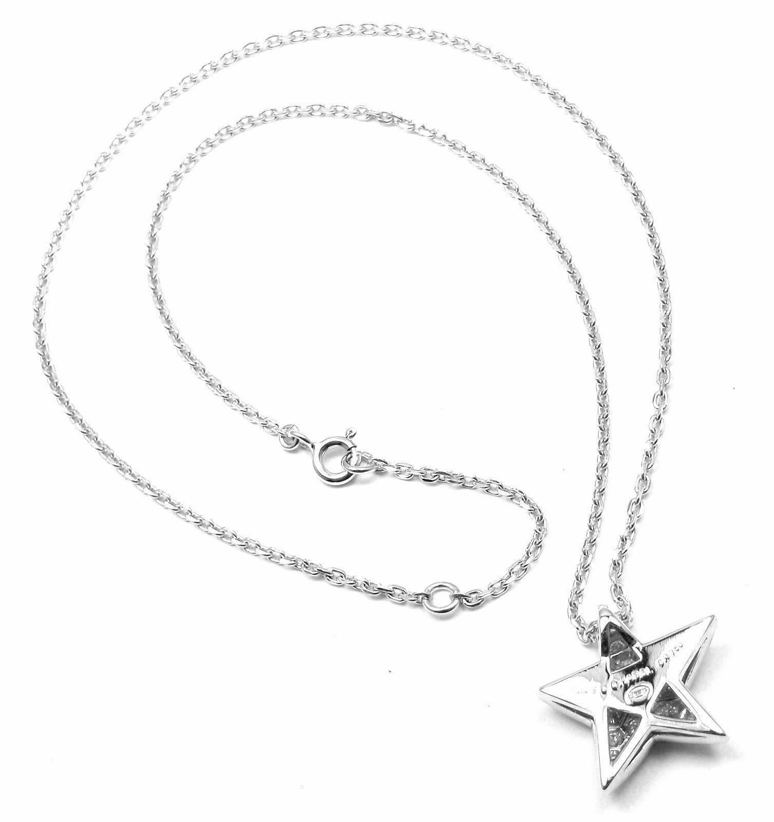 Chanel Comete Diamond Gold  Large Star Pendant Necklace 2