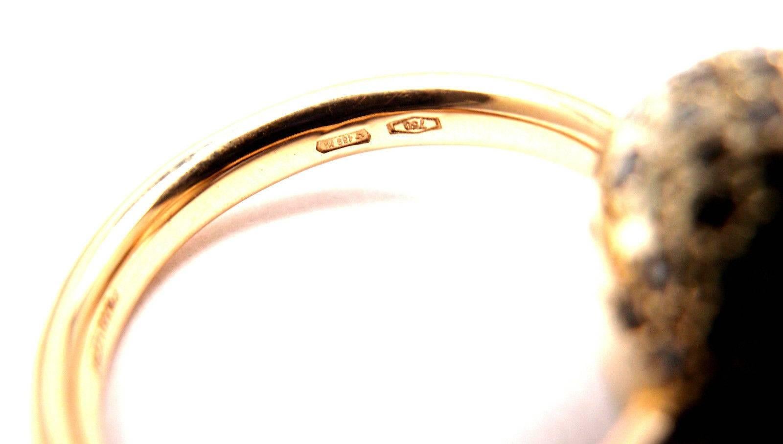 Women's or Men's Pomellato Chimera Peridot Diamond Two Color Gold Ring