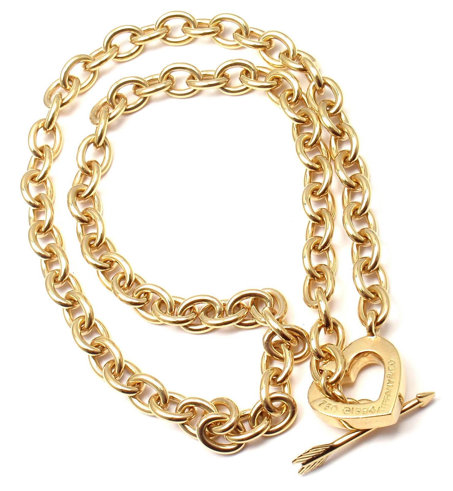 tiffany gold toggle necklace