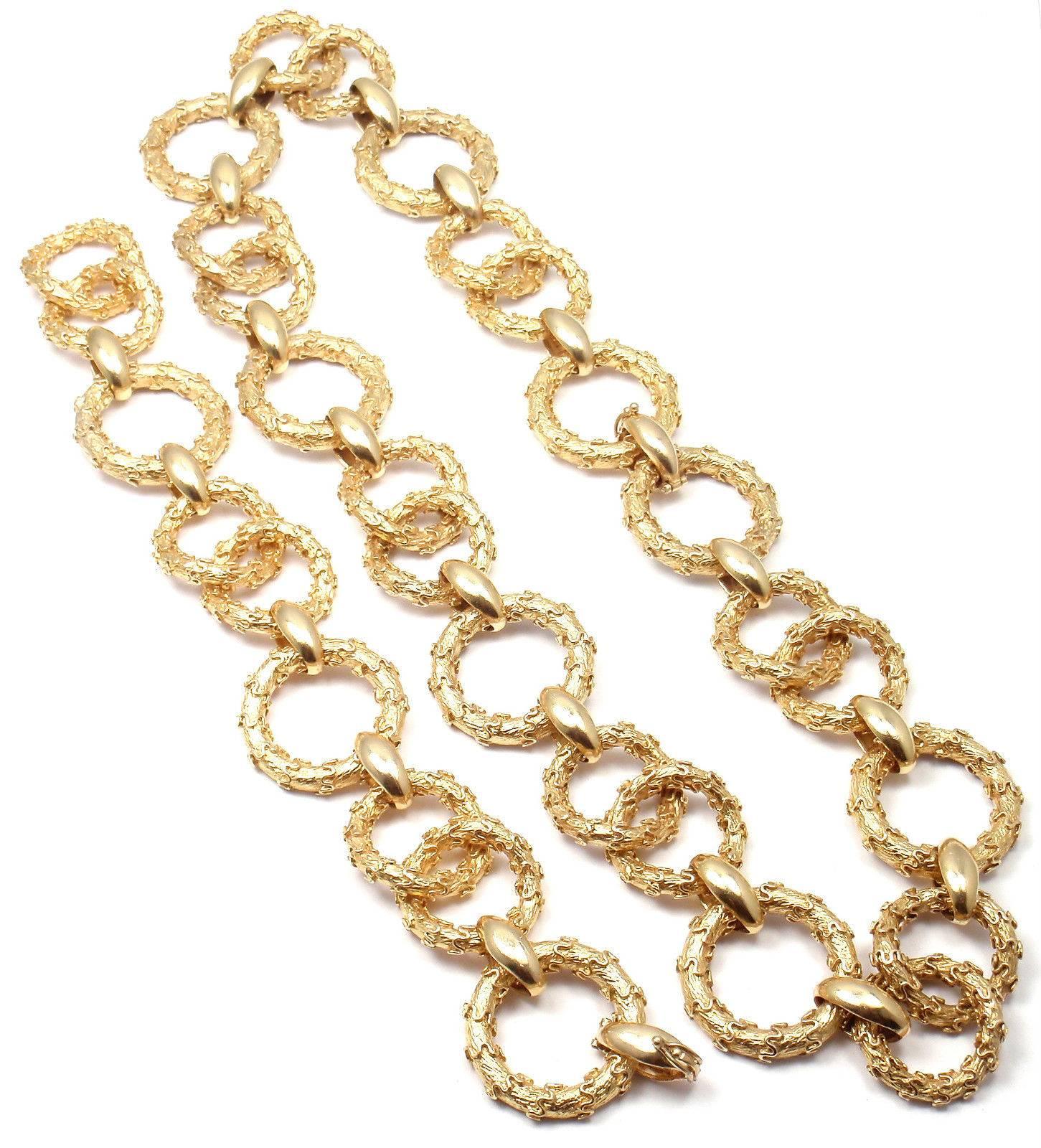 Hammerman Brothers Gold Link Bracelet And Necklace 3