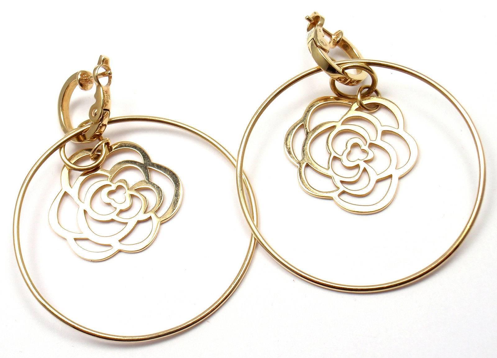 chanel big hoop earrings