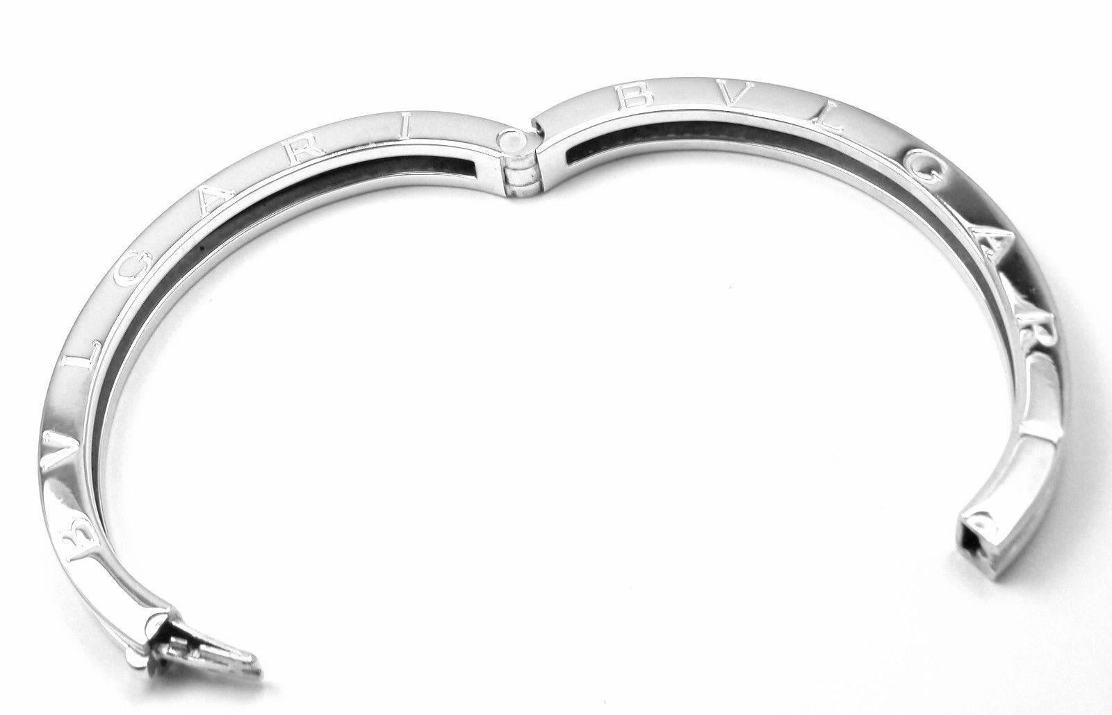 Bulgari B.Zero1 Pave Diamond Gold Bangle Bracelet 1