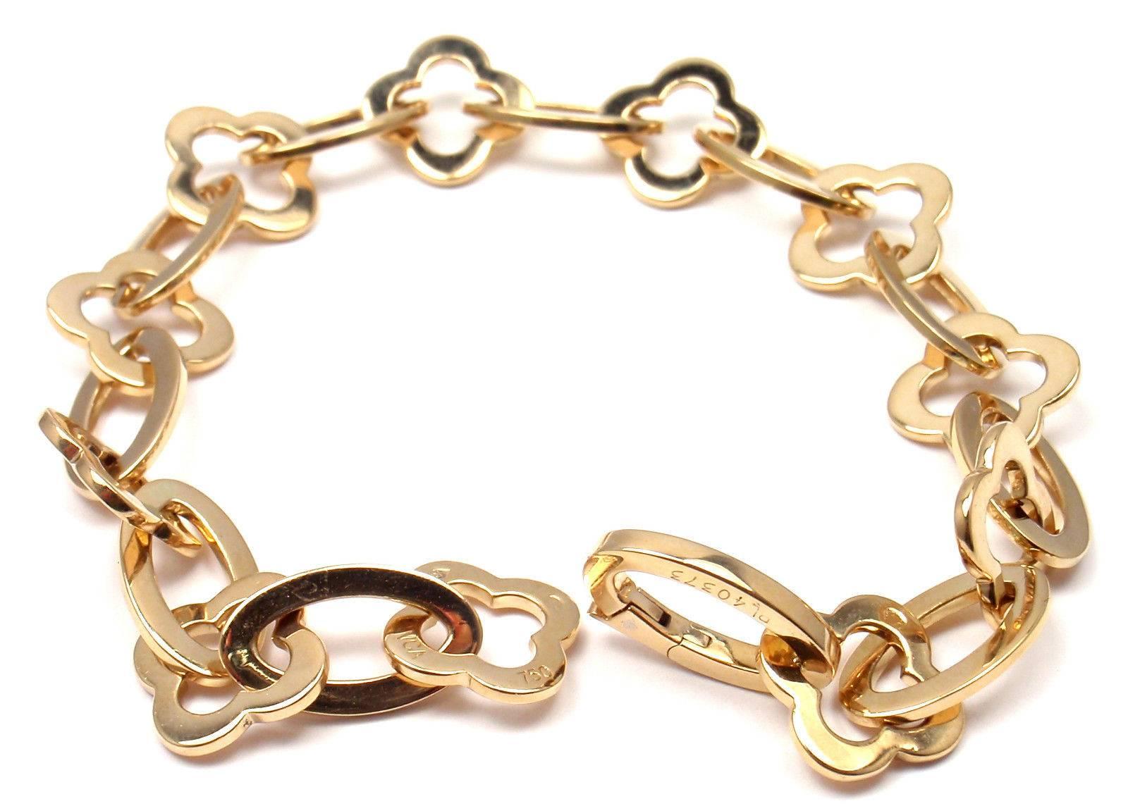 Van Cleef & Arpels Byzantinisches Alhambra-Goldarmband für Damen oder Herren