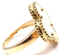 Van Cleef & Arpels Magic Alhambra Mother Of Pearl Gold Ring